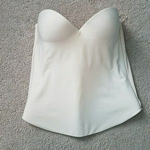 White bridal strapless bra/shapewear